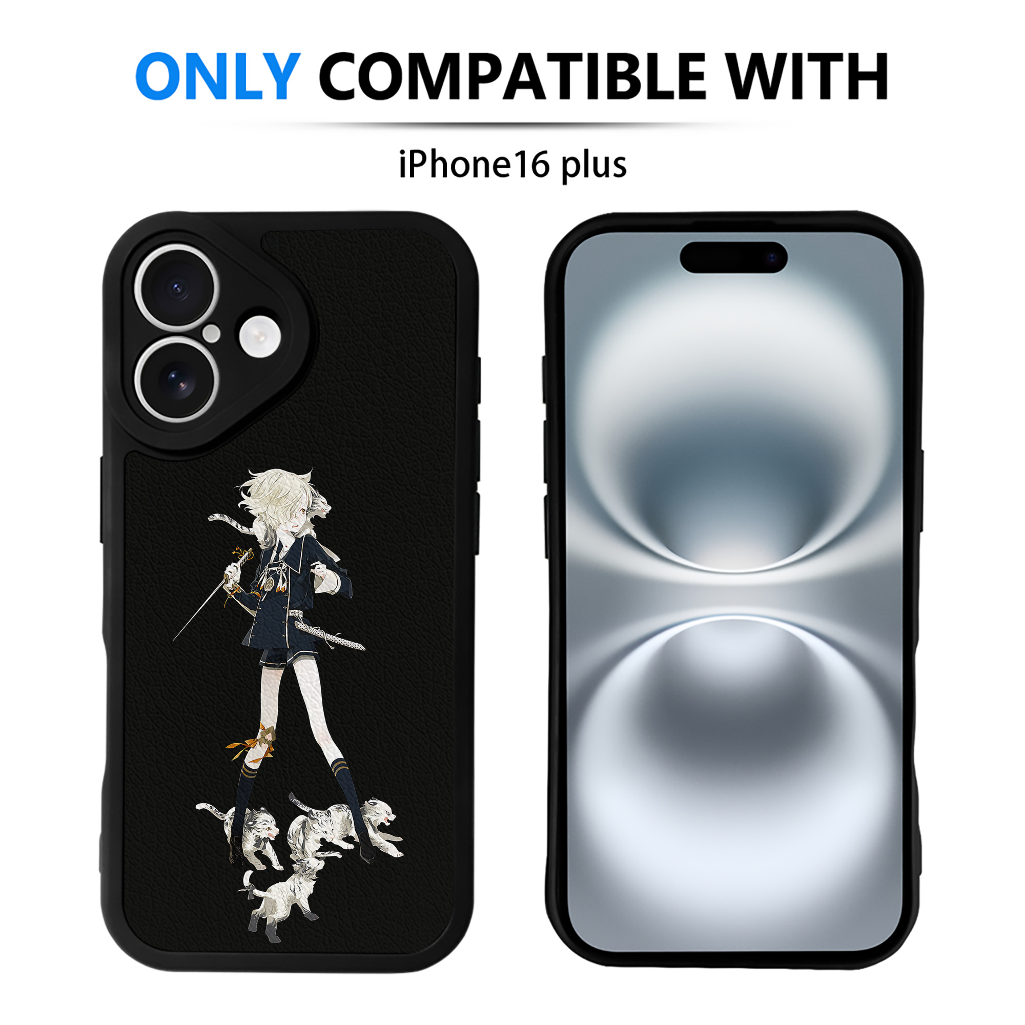 （画像用） 刀剣乱舞 Touken Ranbu 【iPhone 16シリーズ対応】シリコンスマホケース（レザー調） 材質：シリコン